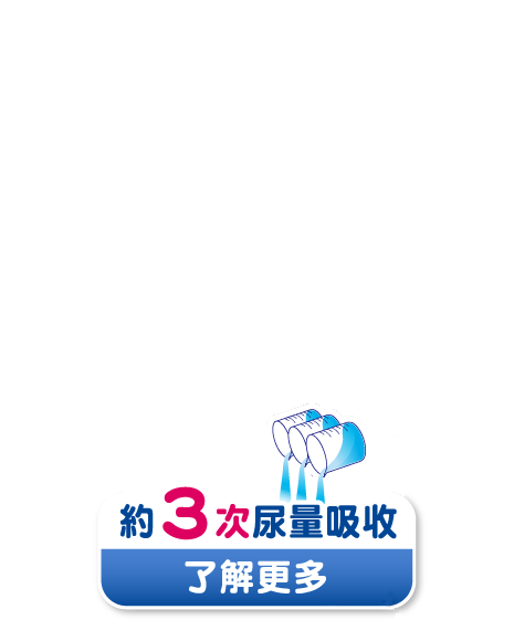 整夜一片就安心 約3次尿量吸收 了解更多